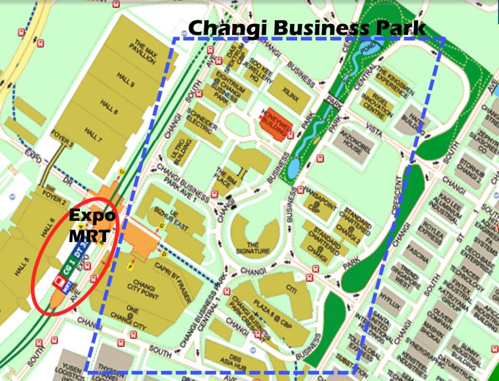 Changi business park map
