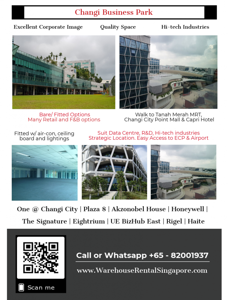 Changi Business Park for rent