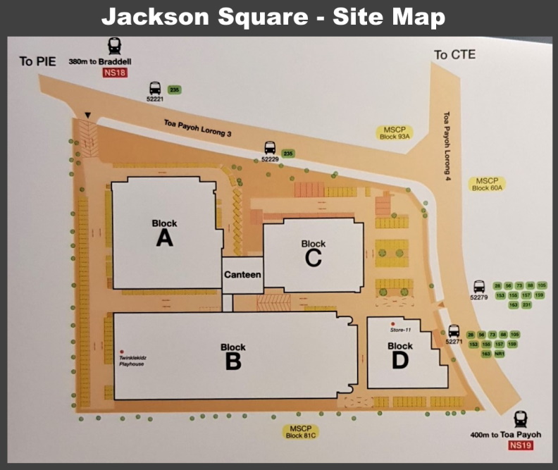 Jackson Square Site Map