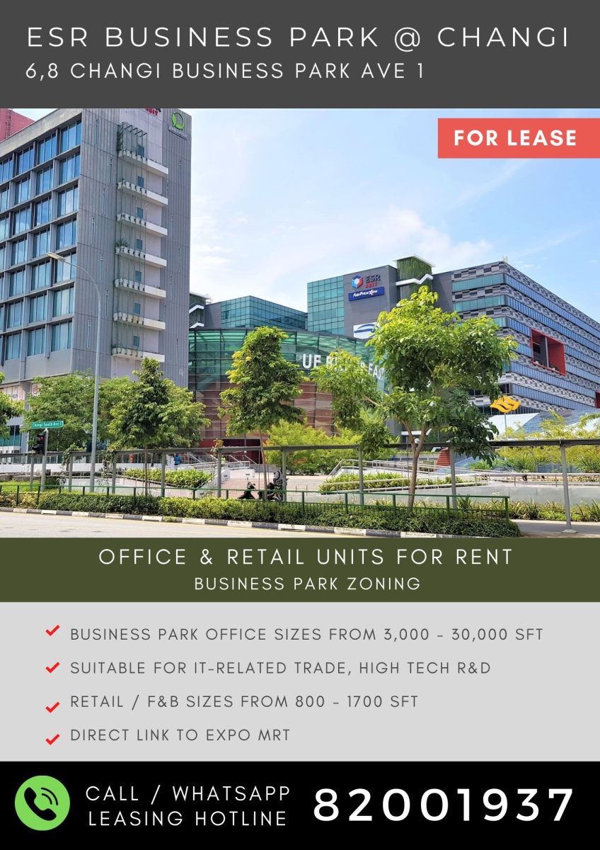 ESR Biz Park Changi Business Park office rental