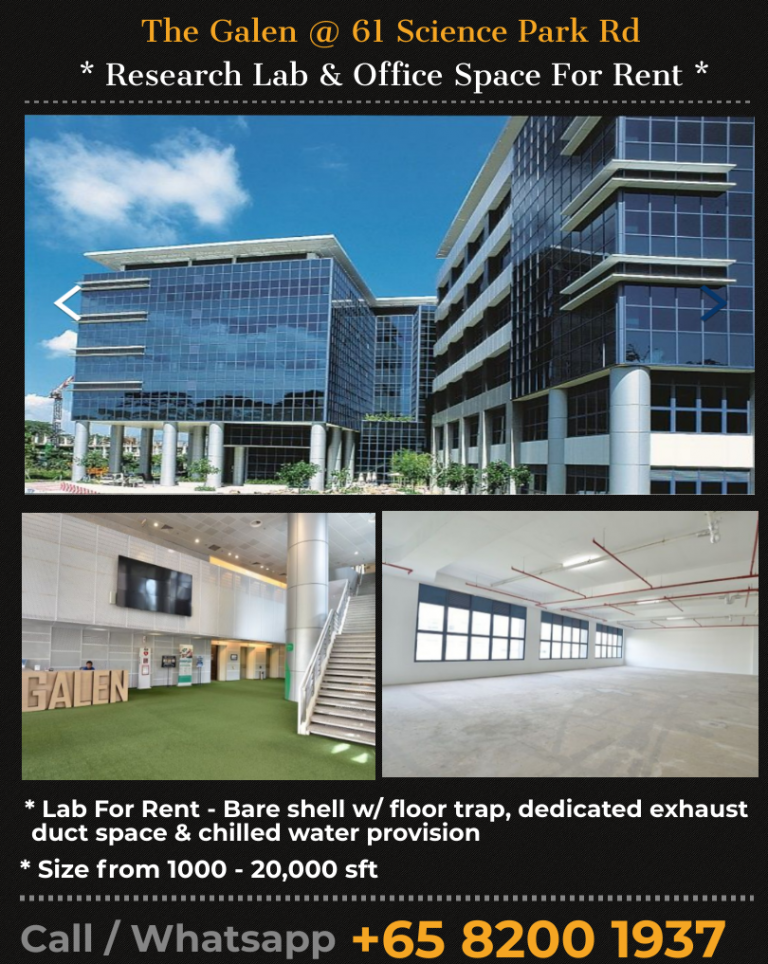 The Galen 61 Science Park Rd Science Park Lab For Rent