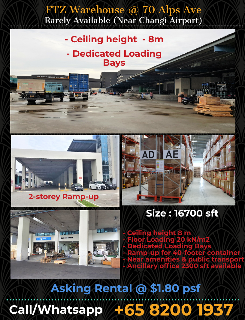 FTZ warehouse for rent at Alps Ave