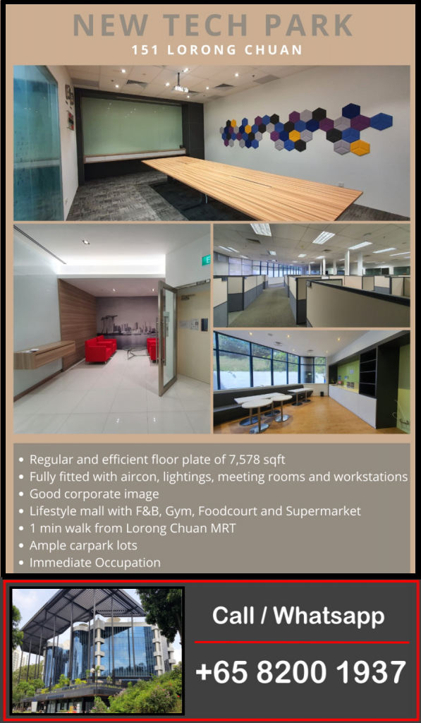 New Tech Park office for rent near MRT