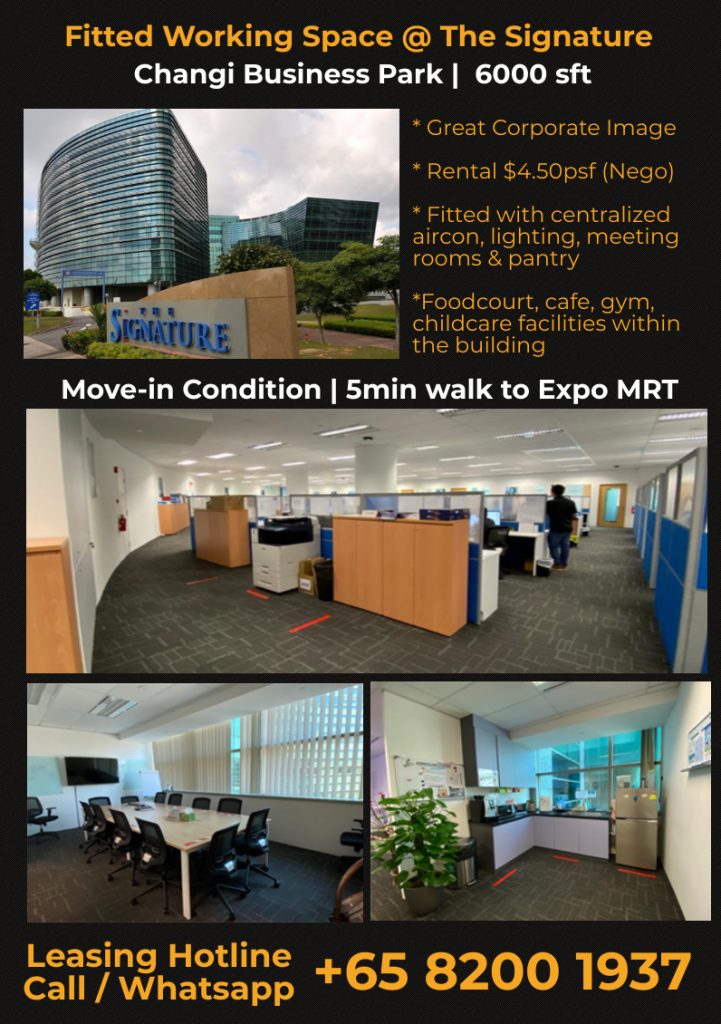 Fitted office for rent Changi Business Park