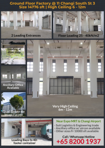 Changi South Warehouse for rent