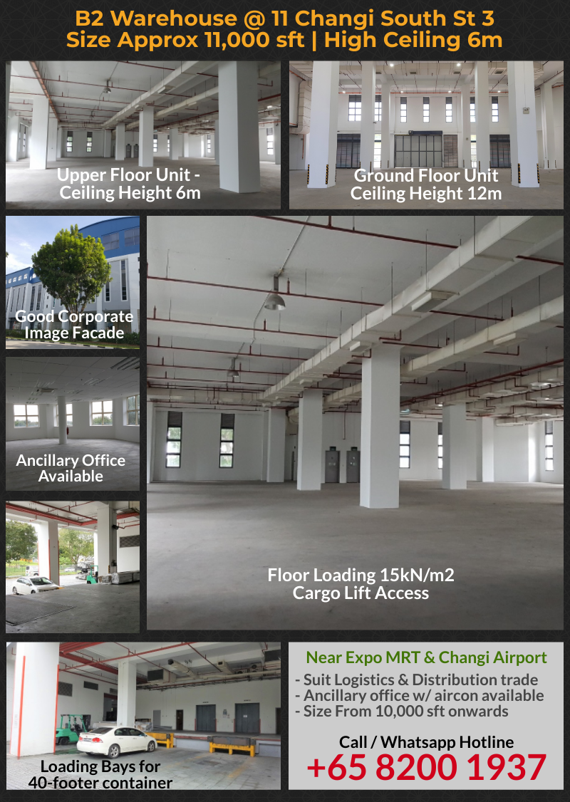 11 changi south warehouse for rent