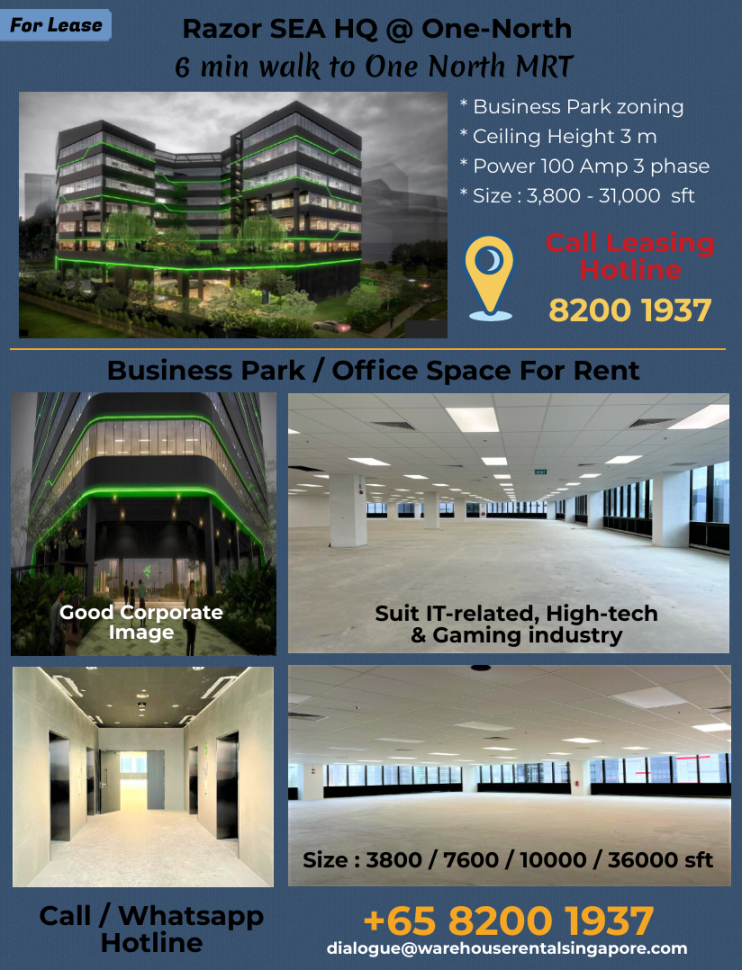 Razer One North office for rent