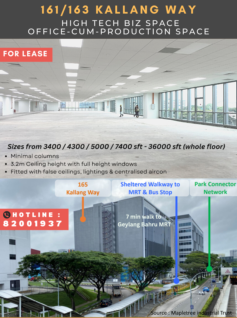 large office for rent at Kallang
