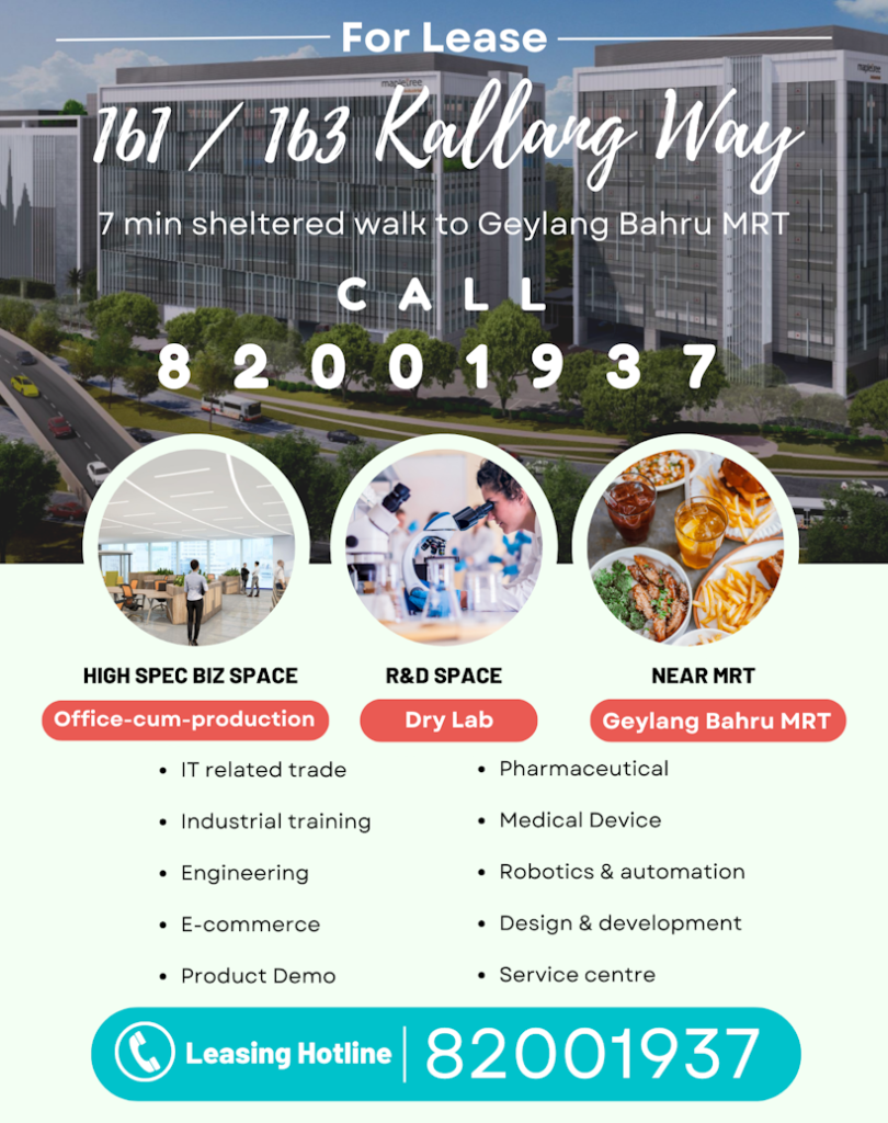 163 Kallang Way office rent hotline